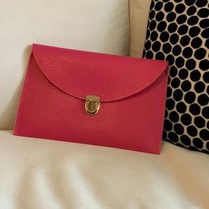Hot Pink Envelope Clutch